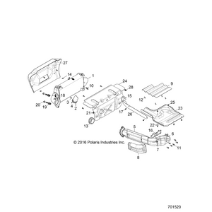 Silencer Assembly by Polaris 1262595 OEM Hardware P1262595 Off Road Express Drop Ship