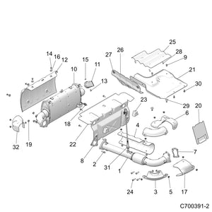 Silencer Assembly by Polaris 1263164 OEM Hardware P1263164 Off Road Express Drop Ship