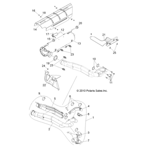 Silencer by Polaris 1262124 OEM Hardware P1262124 Off Road Express Drop Ship