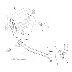 Silencer by Polaris 1262273 OEM Hardware P1262273 Off Road Express