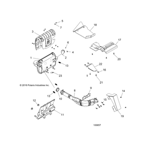 Silencer Shield by Polaris 5258938 OEM Hardware P5258938 Off Road Express