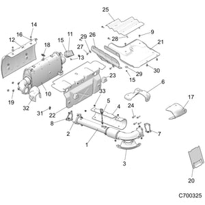 Silencer Shield by Polaris 5262943 OEM Hardware P5262943 Off Road Express