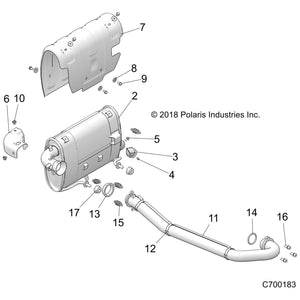 Silencer Weld by Polaris 1263094 OEM Hardware P1263094 Off Road Express Drop Ship