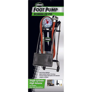 Single Cylinder Foot Pump by Slime 2061-A Foot Air Pump 85-2063 Western Powersports