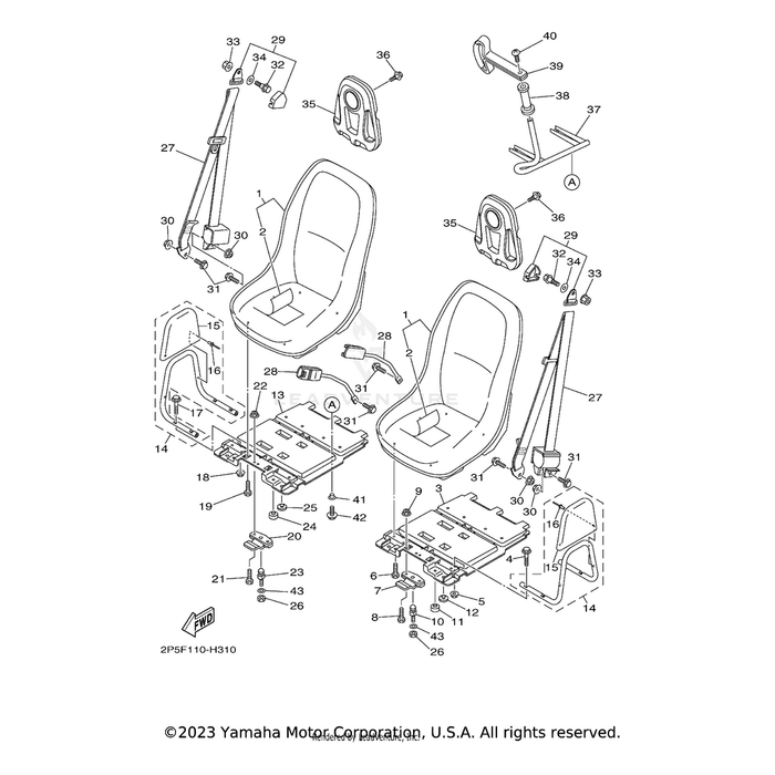 Single Seat Assembly by Yamaha