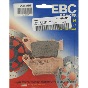 Sintered "Hh" Brake Pads By Ebc FA213HH Brake Pads 1721-0651 Parts Unlimited