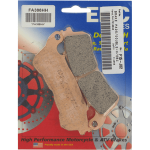 Sintered "Hh" Brake Pads By Ebc FA388HH Brake Pads 1721-0642 Parts Unlimited