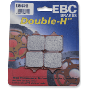 Sintered "Hh" Brake Pads By Ebc FA604/4HH Brake Pads 1721-1253 Parts Unlimited Drop Ship