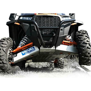 Skid Plate Alloy Polaris by Rival Powersports 2444.7489.1 Skid Plate 84-2190 Western Powersports Drop Ship