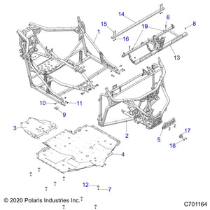 Skid Plate by Polaris 5452060-070 OEM Hardware P5452060-070 Off Road Express