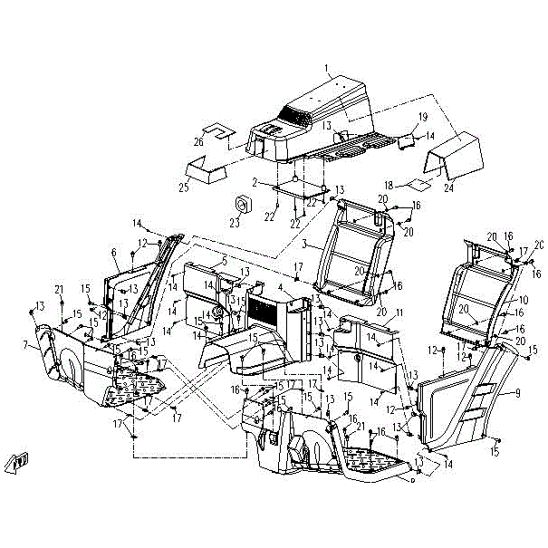 Skid Plate(Center) by CF Moto