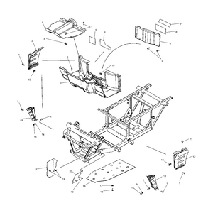 Skid Plate Washer by Polaris 7556065 OEM Hardware P7556065 Off Road Express