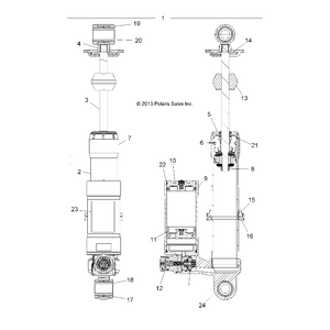 Sleeve, .57 X .81 X 1.15 by Polaris 1500497 OEM Hardware P1500497 Off Road Express