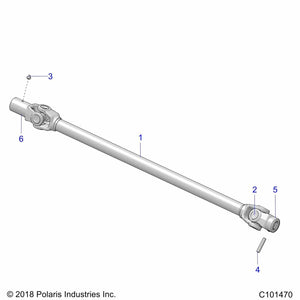 Slip Yoke by Polaris 2208904 OEM Hardware P2208904 Off Road Express