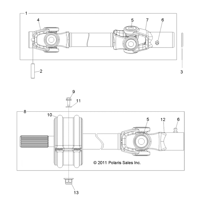 Slip Yoke With Fitting, 3.4 by Polaris