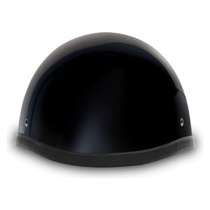 Smokey W/O Snaps- Hi-Gloss Black by Daytona Helmets Half Helmet Daytona Helmets