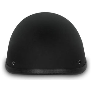 Smokey W/ Snaps- Dull Black by Daytona Helmets Half Helmet Daytona Helmets