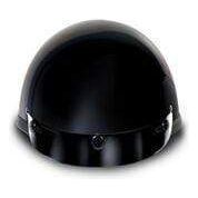 Smokey W/ Snaps- Hi-Gloss Black by Daytona Helmets Half Helmet Daytona Helmets