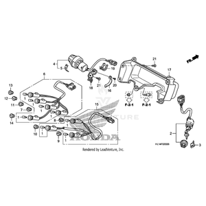 Socket Assembly A, Indicator by Honda 37550-HL1-A01 OEM Hardware 37550-HL1-A01 Off Road Express Peach St