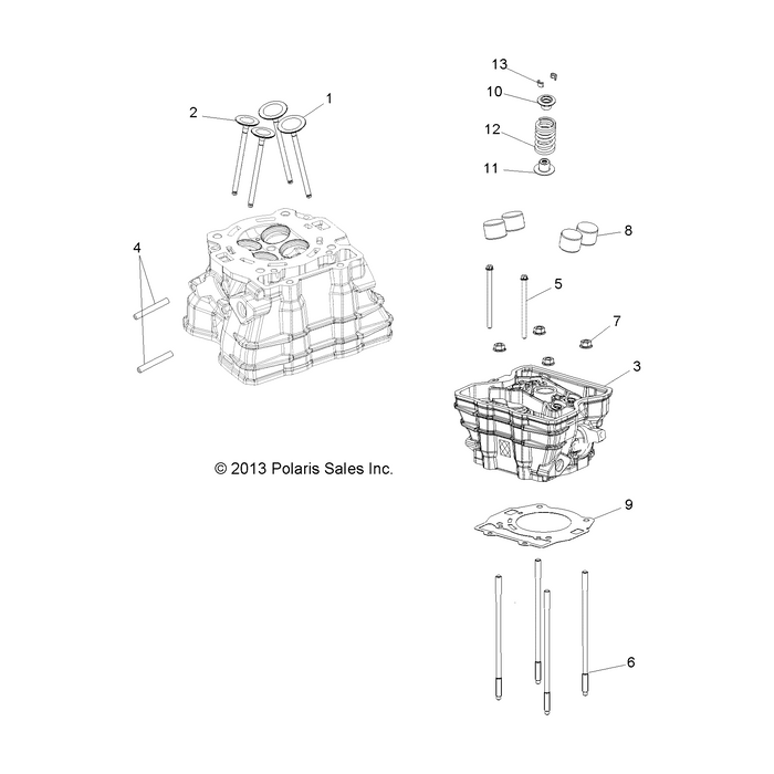 Socket Stud, 8 Mm X 1.25 Mm X 4 by Polaris