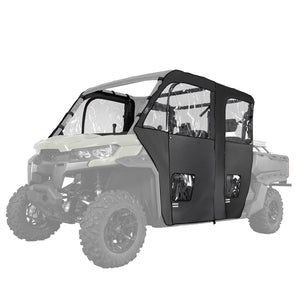 Soft Cab Enclosure Doors for Can-Am Defender Max by Kemimoto B0102-03701BK Cab Enclosure B0102-03701BK Kemimoto