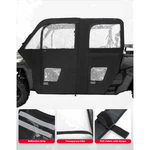 Soft Cab Enclosure Doors for Can-Am Defender Max by Kemimoto B0102-03701BK Cab Enclosure B0102-03701BK Kemimoto