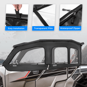 Soft Cab Enclosure Upper Doors for General XP 4 1000 by Kemimoto B0110-10501BK Upper Door B0110-10501BK Kemimoto