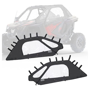 Soft Cab Enclosure Upper Doors for Polaris RZR PRO XP (2 seat) by Kemimoto B0102-02601BK Upper Door B0102-02601BK Kemimoto