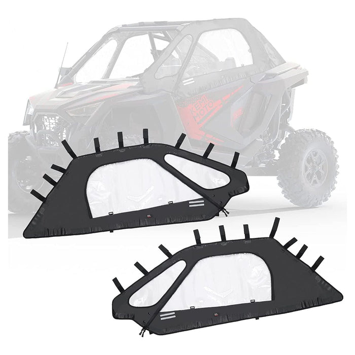 Soft Cab Enclosure Upper Doors for Polaris RZR PRO XP (2 seat) by Kemimoto