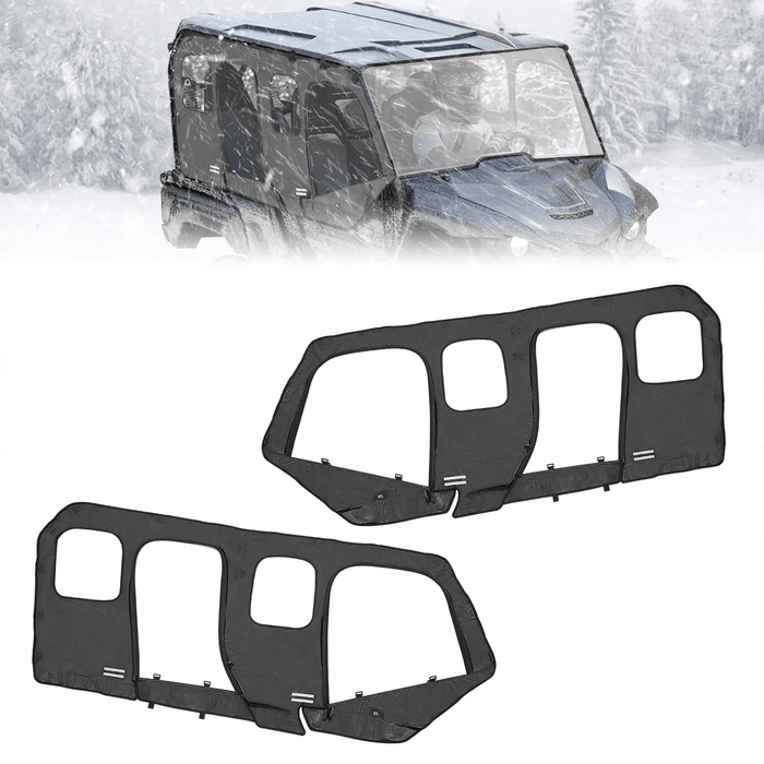 Soft Cab Enclosure Upper Doors for Yamaha Wolverine X4/SE 2018-2020 by Kemimoto