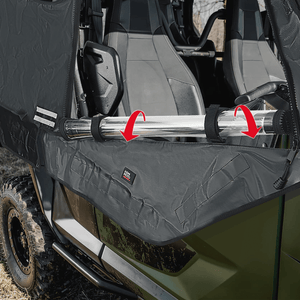 Soft Cab Enclosure Upper Doors for Yamaha Wolverine X4/SE 2018-2020 by Kemimoto B0110-10601BK Upper Door B0110-10601BK Kemimoto