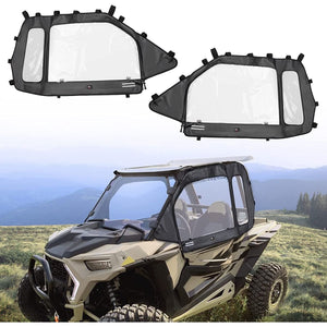 Soft Cab Enclosure Upper Windows for 2014+ Polaris RZR XP 1000/Turbo by Kemimoto B0102-02501BK Cab Enclosure B0102-02501BK Kemimoto