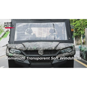 Soft Front Windshield / Window for CFMOTO Uforce 1000/1000XL by Kemimoto B0110-13401BK Full Windshield B0110-13401BK Kemimoto