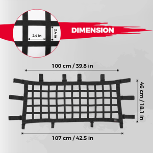 Soft Rear Window Mesh Net Protection for RZR PRO XP / Turbo R by Kemimoto B0110-08701BK Window Net B0110-08701BK Kemimoto