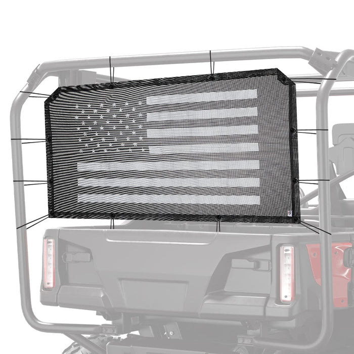 Soft Rear Window Net Fit Pioneer 500 700 1000 by Kemimoto