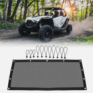 Soft Rear Window Net Mesh For Polaris RZR PRO XP by Kemimoto B0112-01201BK Window Net B0112-01201BK Kemimoto