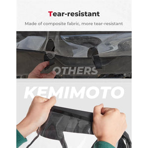 Soft Rear Windshield for Can-Am Defender by Kemimoto B0110-14302BK Rear Windshield B0110-14302BK Kemimoto