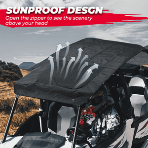 Soft Roof for 4 Seater for Polaris RZR PRO XP 4 2020-2023 by Kemimoto B0112-04301BK Soft Top B0112-04301BK Kemimoto