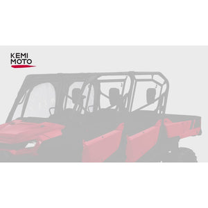 Soft Upper Door Cab Enclosure Set for Honda Pioneer 1000-6 by Kemimoto B0110-13201BK Cab Enclosure B0110-13201BK Kemimoto