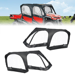 Soft Upper Door Cab Enclosure Set for Honda Pioneer 1000-6 by Kemimoto B0110-13201BK Cab Enclosure B0110-13201BK Kemimoto