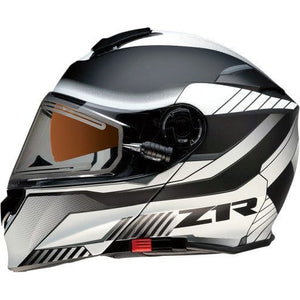 Solaris Scythe Helmet Electric by Z1R 0120-0661 Snow Helmet 01200661 Parts Unlimited Drop Ship XS / Black/White