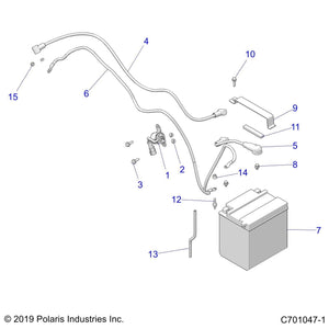 Solenoid To Starter Cable by Polaris 4011498 OEM Hardware P4011498 Off Road Express