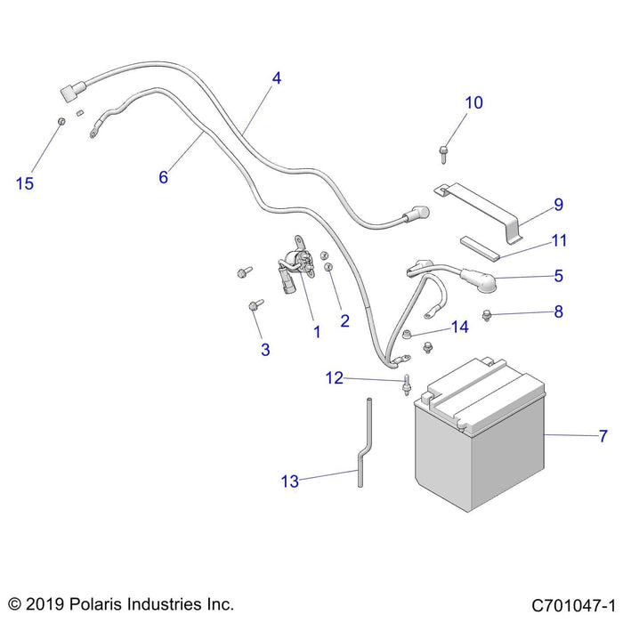 Solenoid To Starter Cable by Polaris