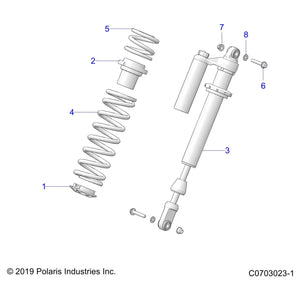 Sp-335#,15.25Fl,3.04-3.04Id,Bl by Polaris 7045497-751 OEM Hardware P7045497-751 Off Road Express