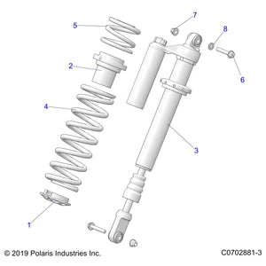 Sp-550#,4.24Fl,3.04-3.04Id,Blu by Polaris 7045291-751 OEM Hardware P7045291-751 Off Road Express