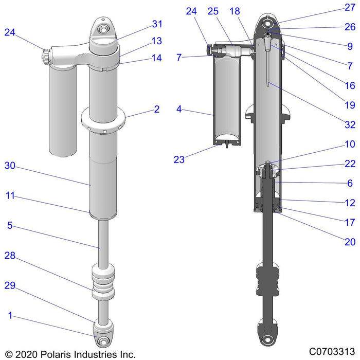 Spacer 2.037L 1425106 by Polaris