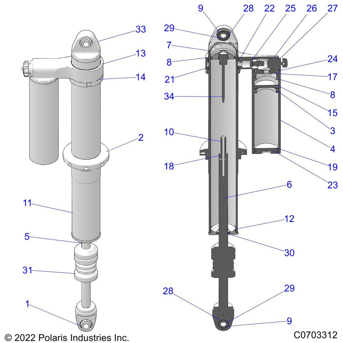 Spacer, 2.287L (1325106) by Polaris