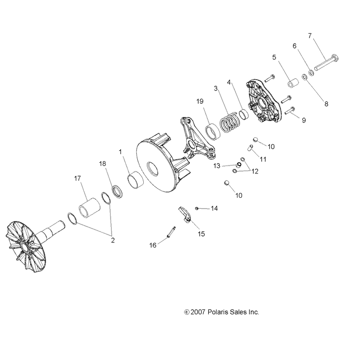 Spacer-Clutch,Limiter by Polaris