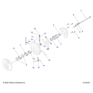 Spacer Clutch Limiter by Polaris 5438823 OEM Hardware P5438823 Off Road Express