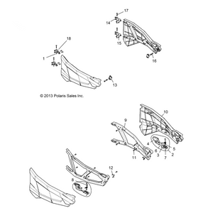 Spacer-Door Latch Pivot by Polaris 5139178 OEM Hardware P5139178 Off Road Express